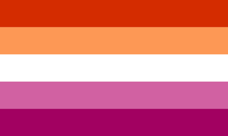lesbian flag by twitter user @theemilygwen